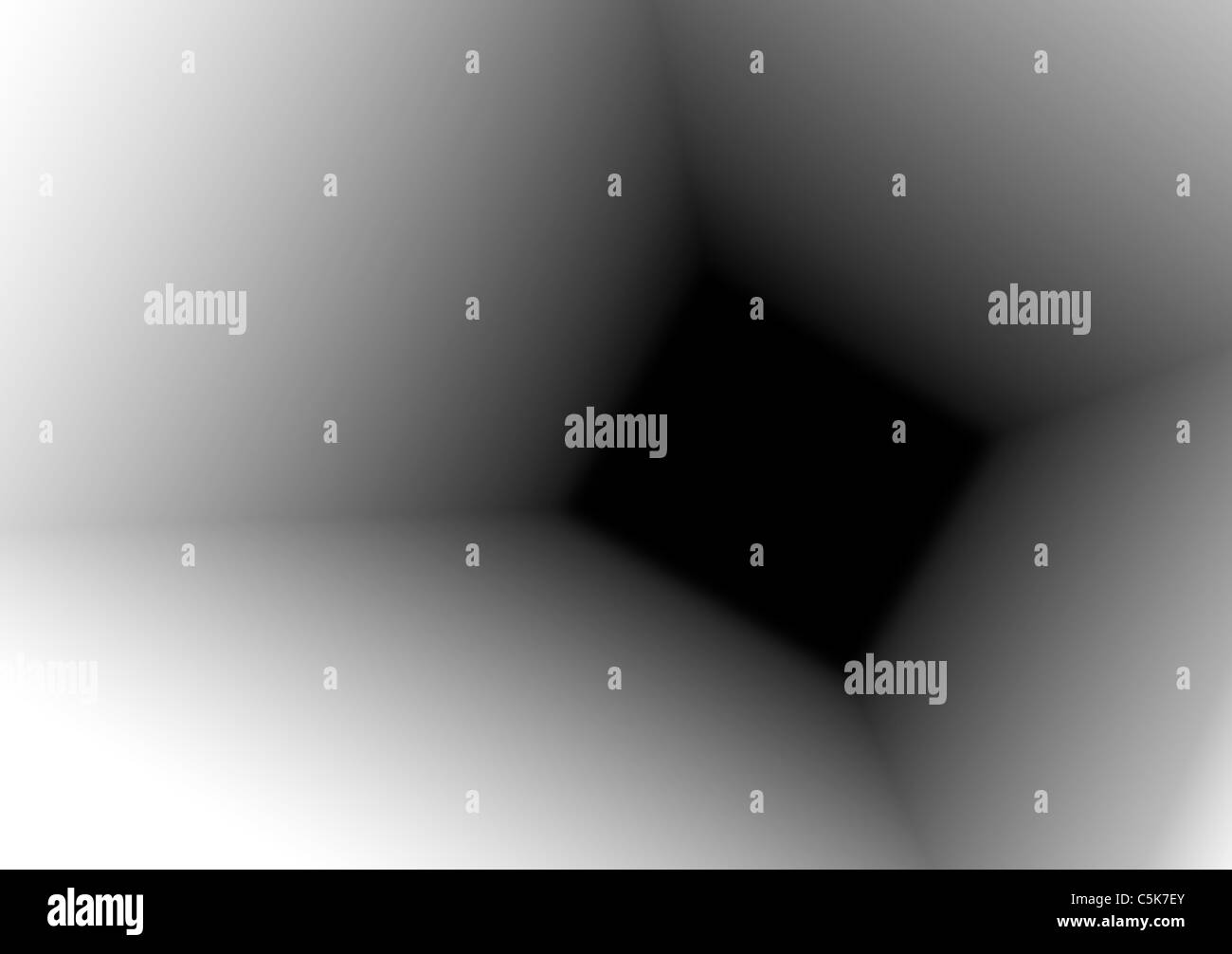 Una scatola quadrata o tunnel con abbondanza di copyspace. Foto Stock
