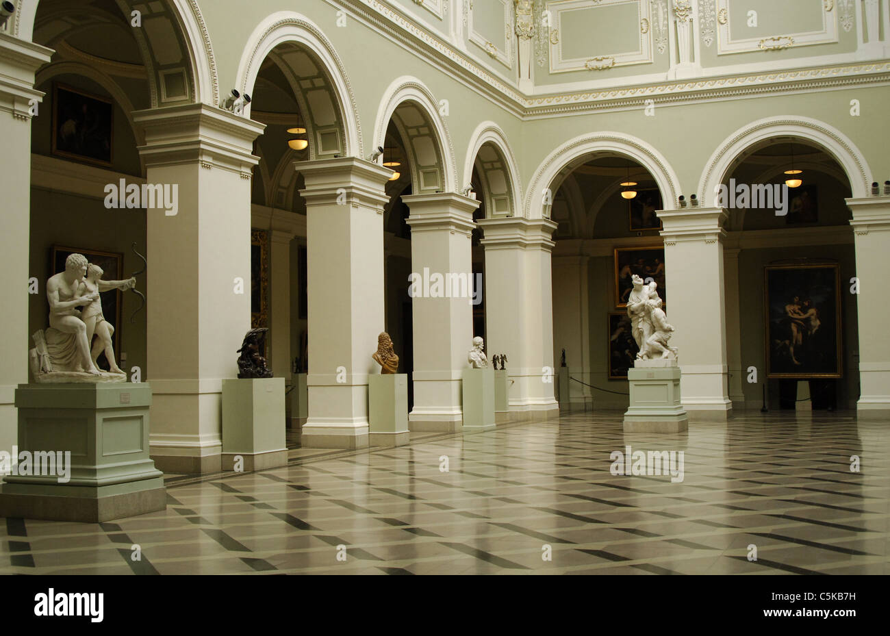 Museo di Belle Arti. Interno. Budapest. Ungheria. Foto Stock