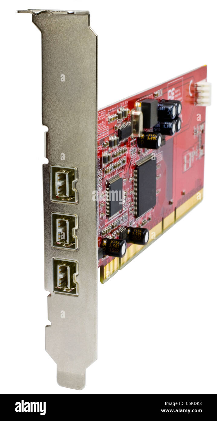 Firewire 800 Scheda per computer server Foto Stock