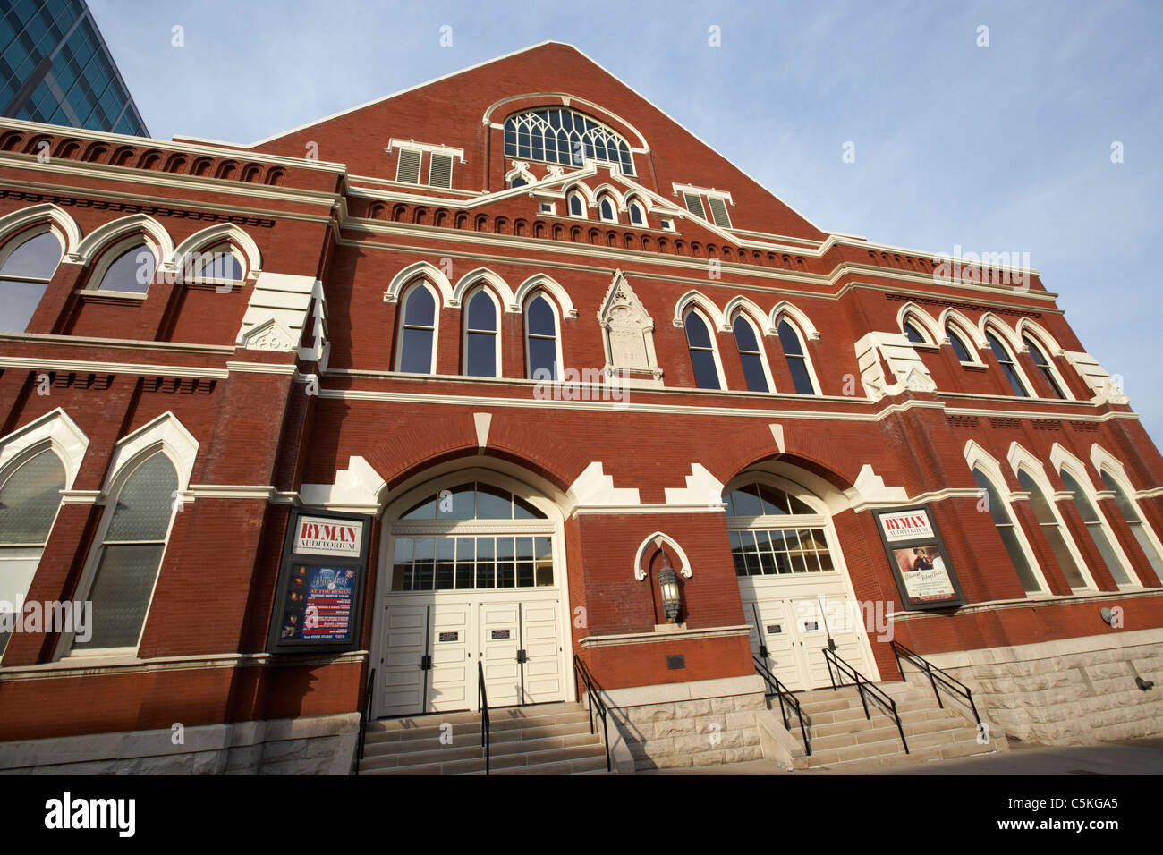 Il Ryman Auditorium ex sede della Grand Ole Opry e vangelo unione tabernacolo Nashville Tennessee USA Foto Stock