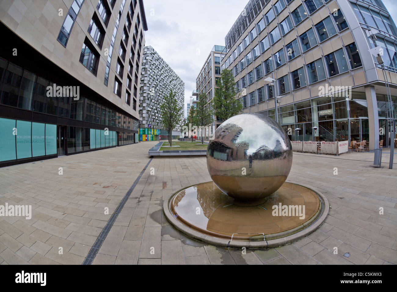 St Paul's Place, Sheffield City Centre Foto Stock