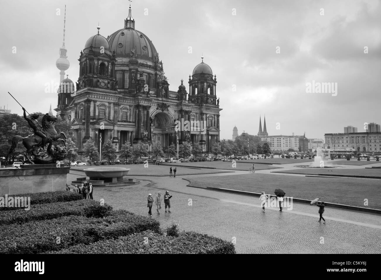 Berliner Dom & Lustgarten, Berlino, Germania Foto Stock