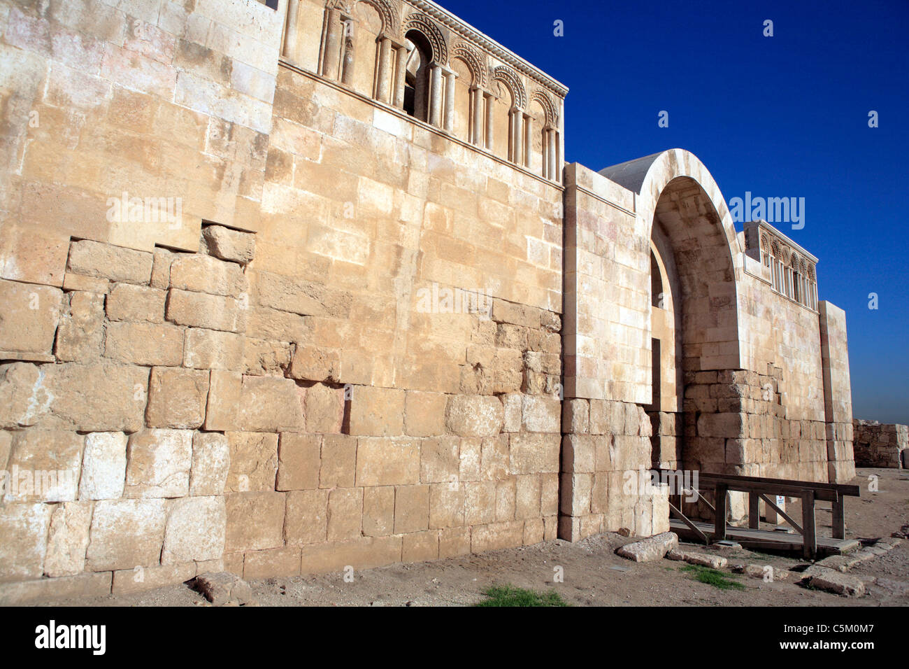 Cittadella, Umayyad palace (VIII secolo), Amman, Giordania Foto Stock