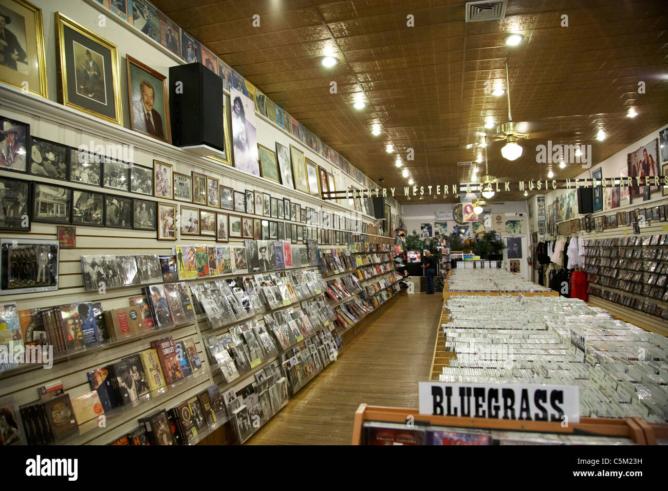 Ernest tubbs record shop on Broadway downtown Nashville Tennessee USA Foto Stock