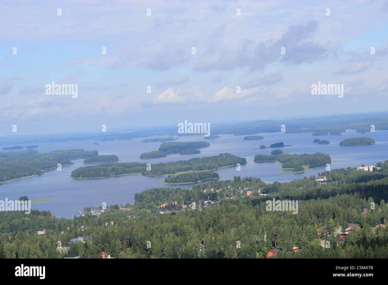 Vista aerea di Kuopio, Finlandia orientale Foto Stock