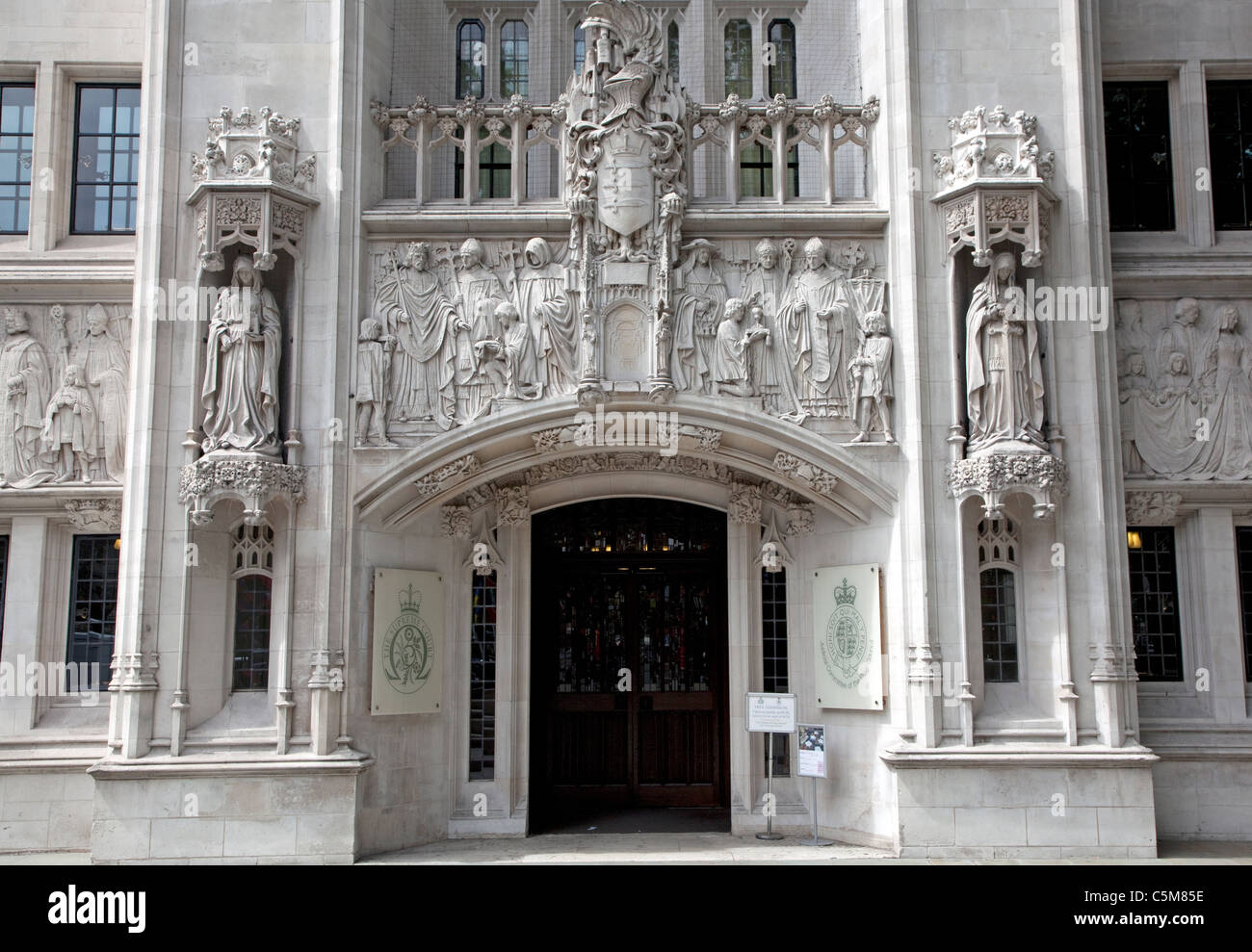 La Corte Suprema, la piazza del Parlamento, Londra Foto Stock