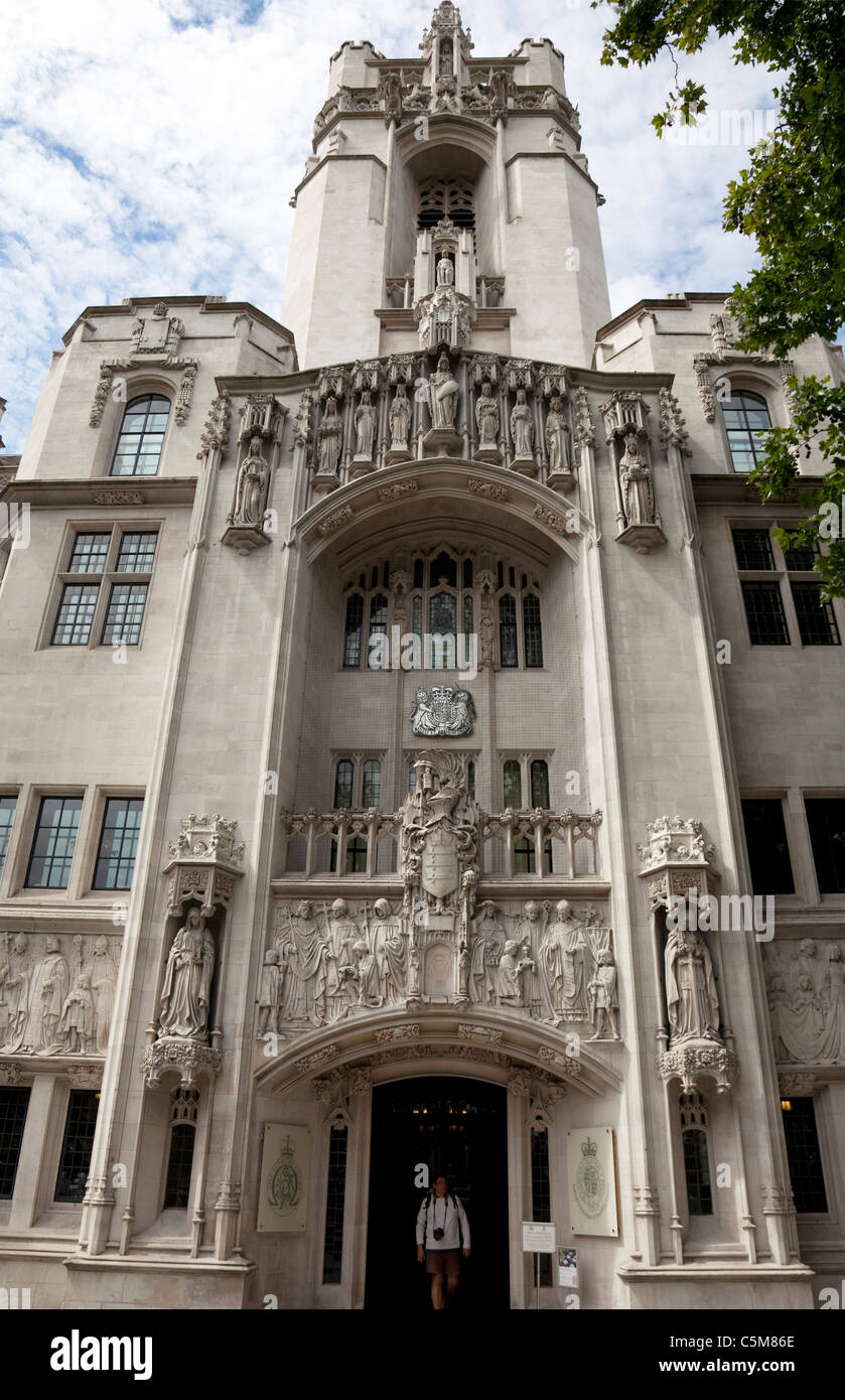 La Corte Suprema, la piazza del Parlamento, Londra Foto Stock