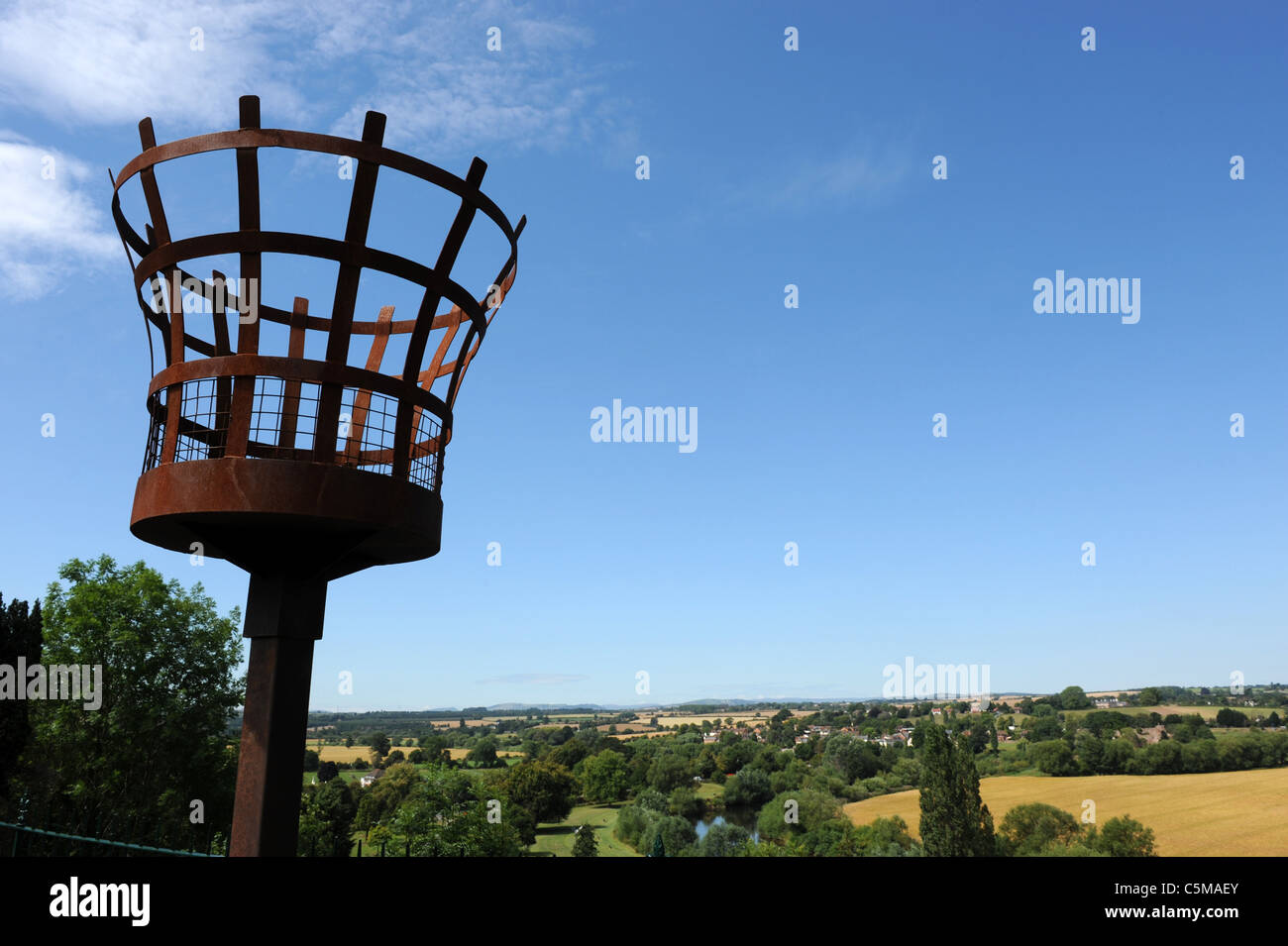 Il faro a luce rotante VE a Ross-on-Wye Herefordshire Uk Foto Stock