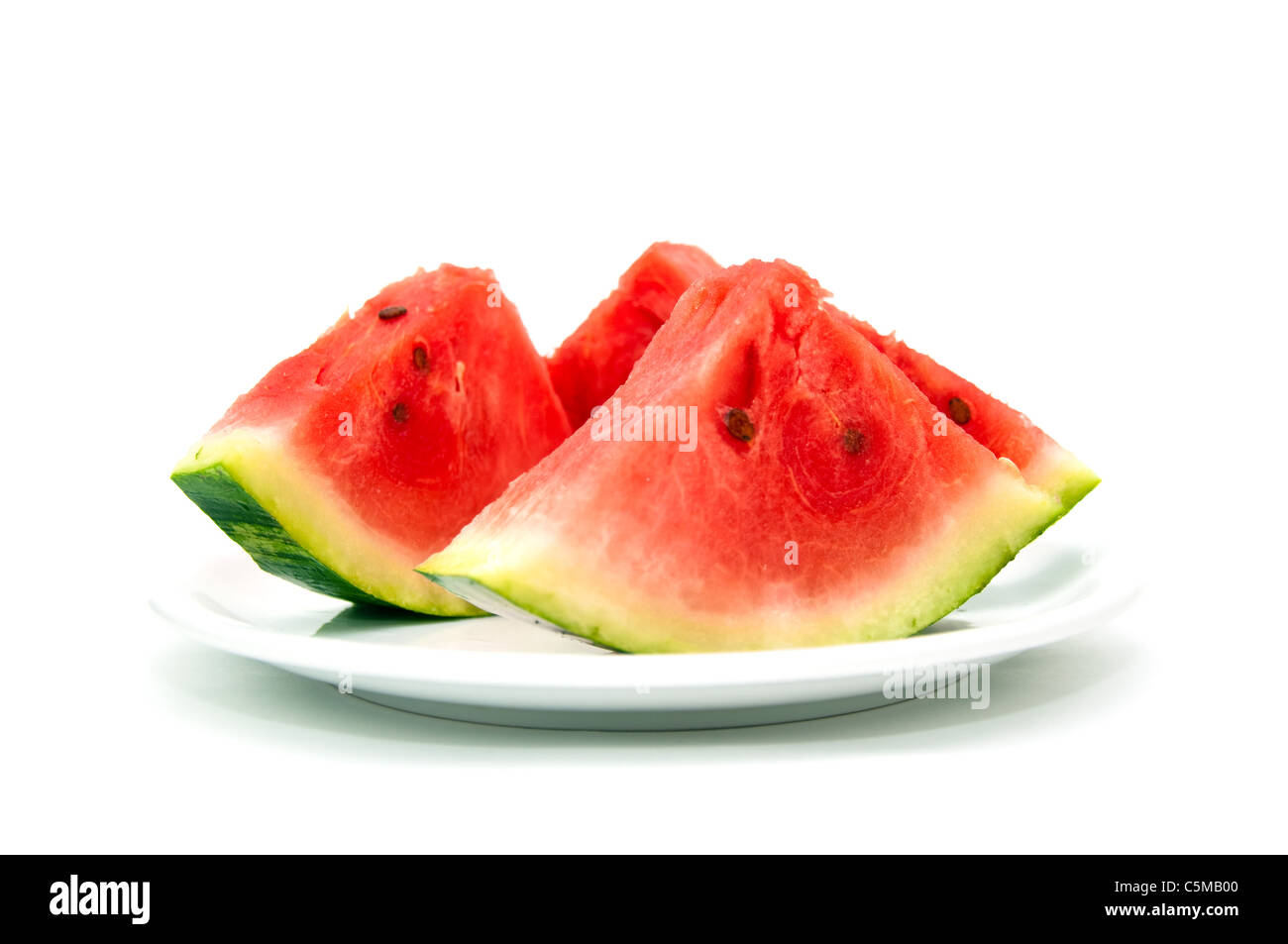 Chiudere l immagine di succosa, gustose fette di cocomero. Foto Stock