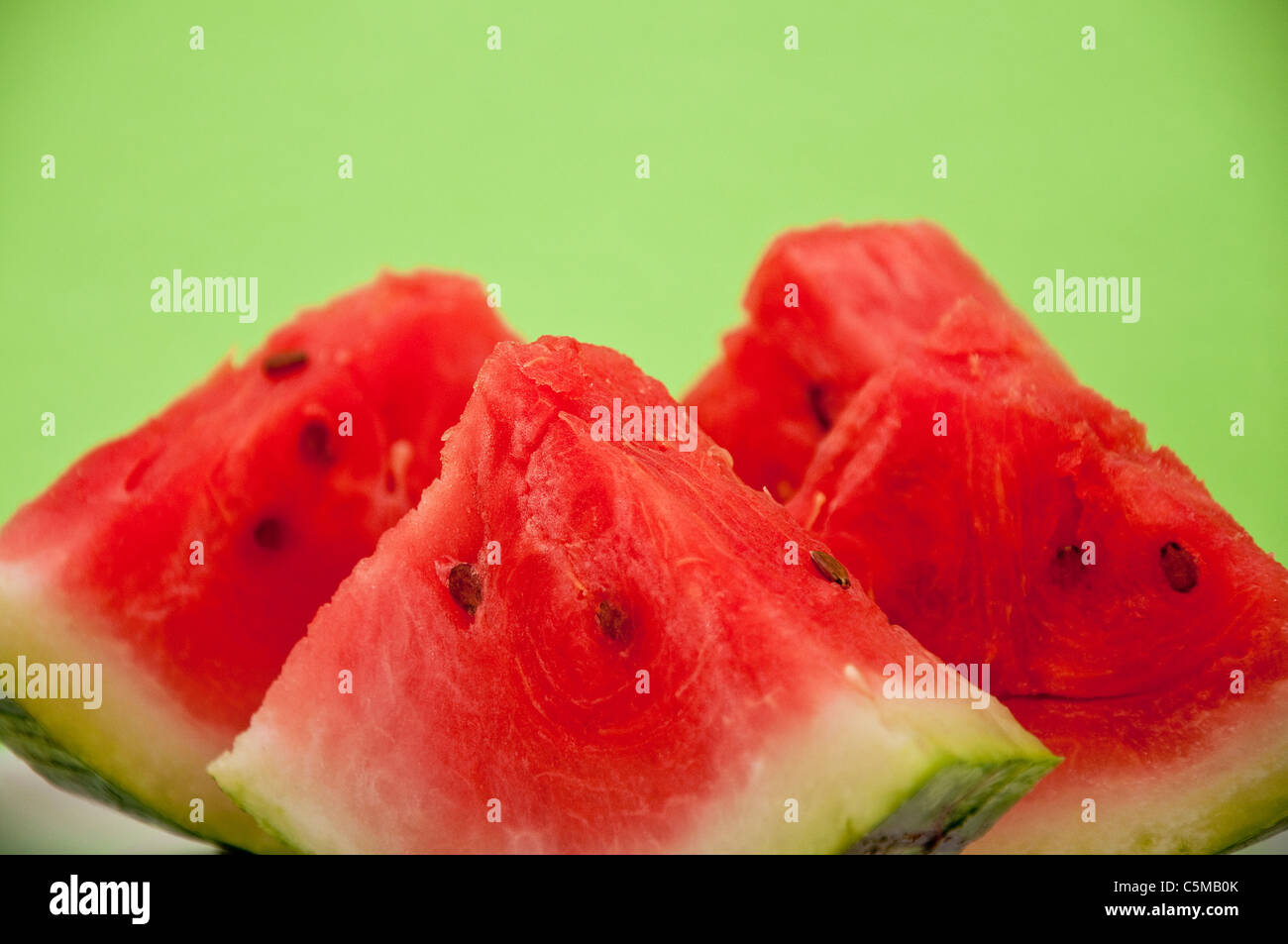 Chiudere l immagine di succosa, gustose fette di cocomero. Foto Stock
