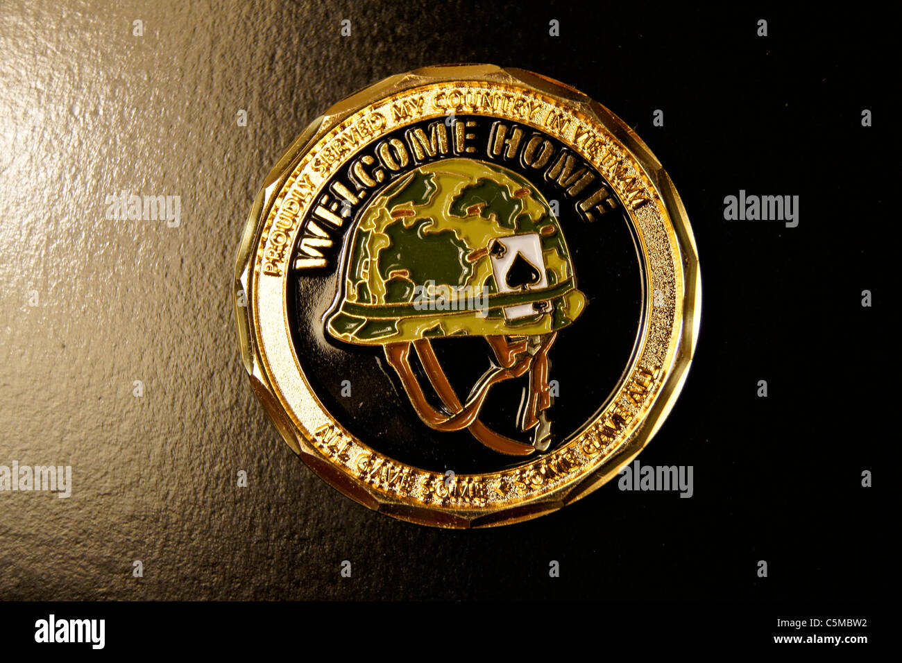 SONY DSC QUESTO È UN SERVIZIO MILITARE COIN....benvenuti home Vietnam Veterans.....tutti hanno dato alcuni - alcuni hanno dato tutti Foto Stock