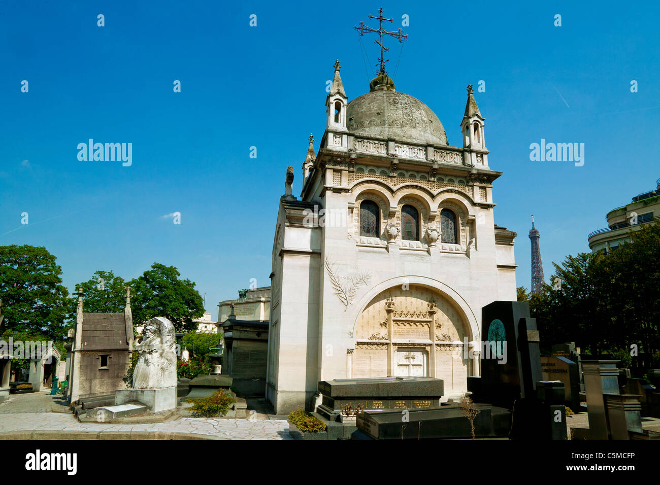 Il Cimitero di Passy, Parigi, Francia Foto Stock