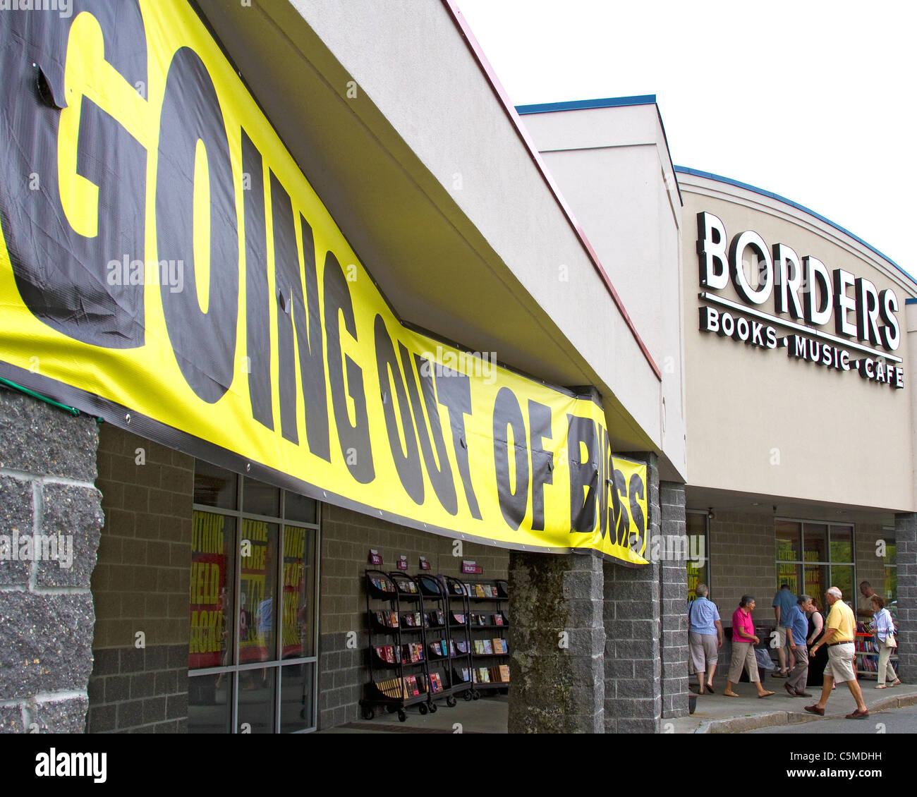 Borders book store andando fuori del business è un gioco di vendita. Foto Stock