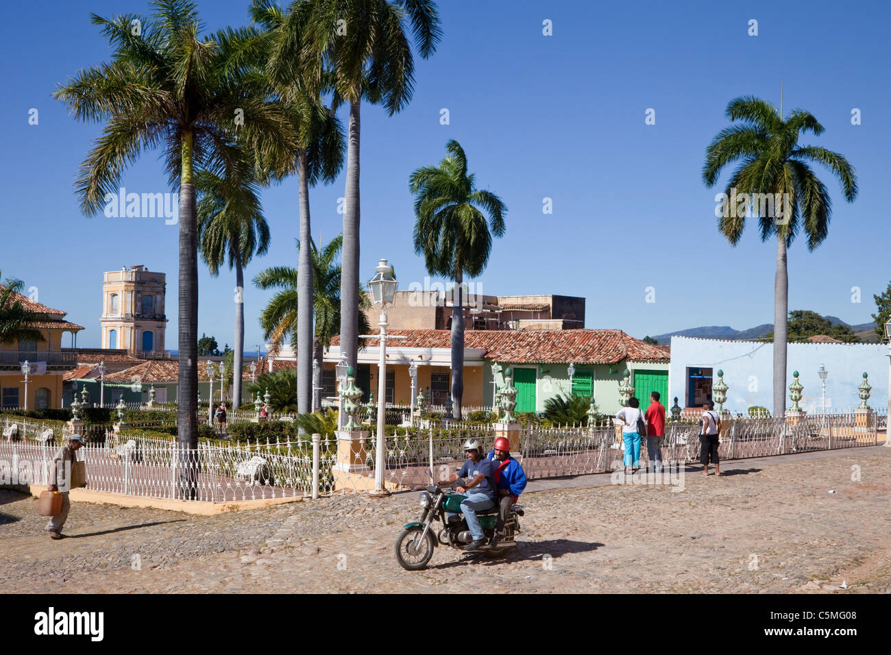 Cuba Trinidad. Plaza Mayor. Foto Stock