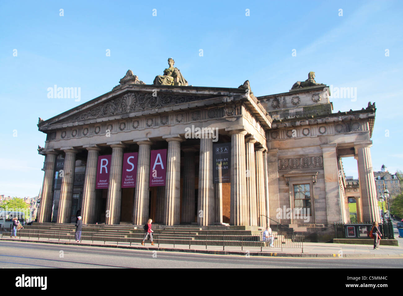 Il Royal Scottish Academy, Edimburgo, Scozia Foto Stock