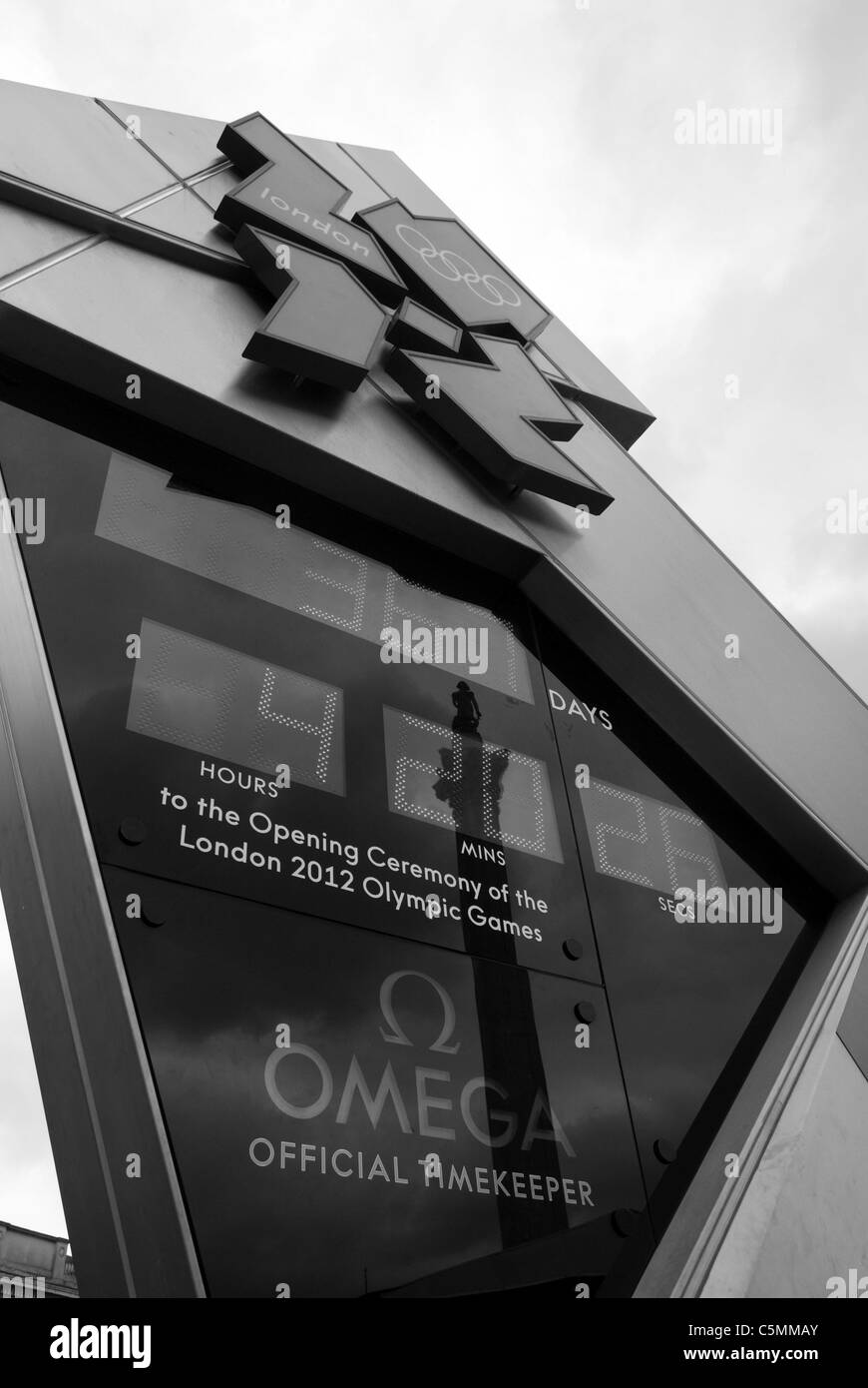 Orologio olimpici di Londra 2012 Foto Stock