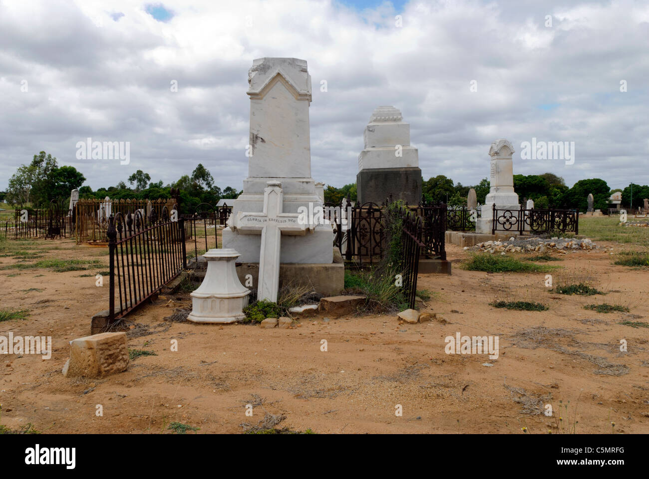 Pioniere del vecchio cimitero di Charters Towers - Queensland, Australia Foto Stock