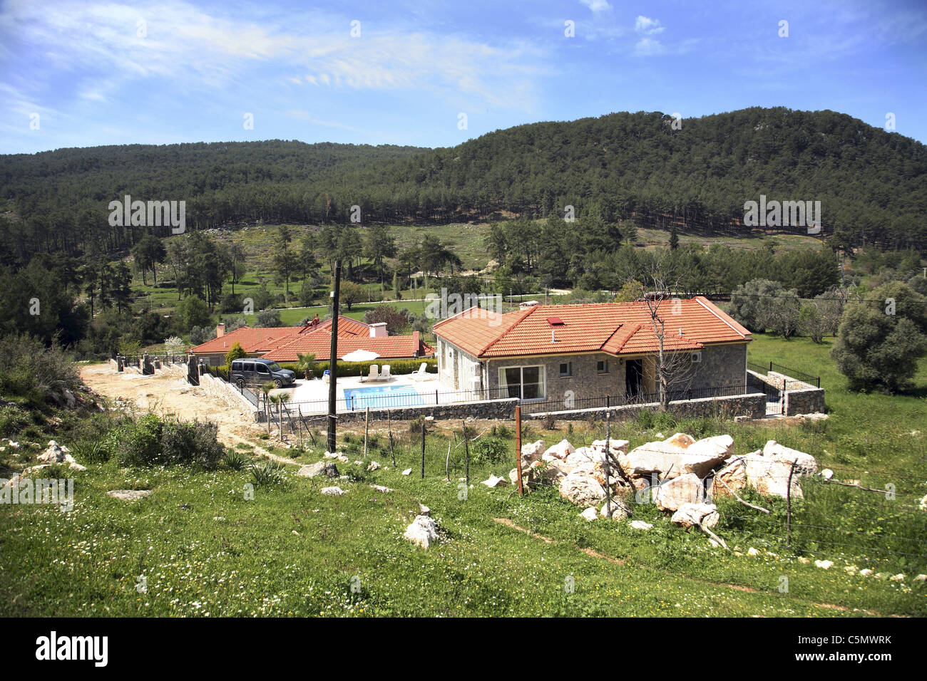 La Turchia Vacanza Villa vicino a Fethiye Foto Stock