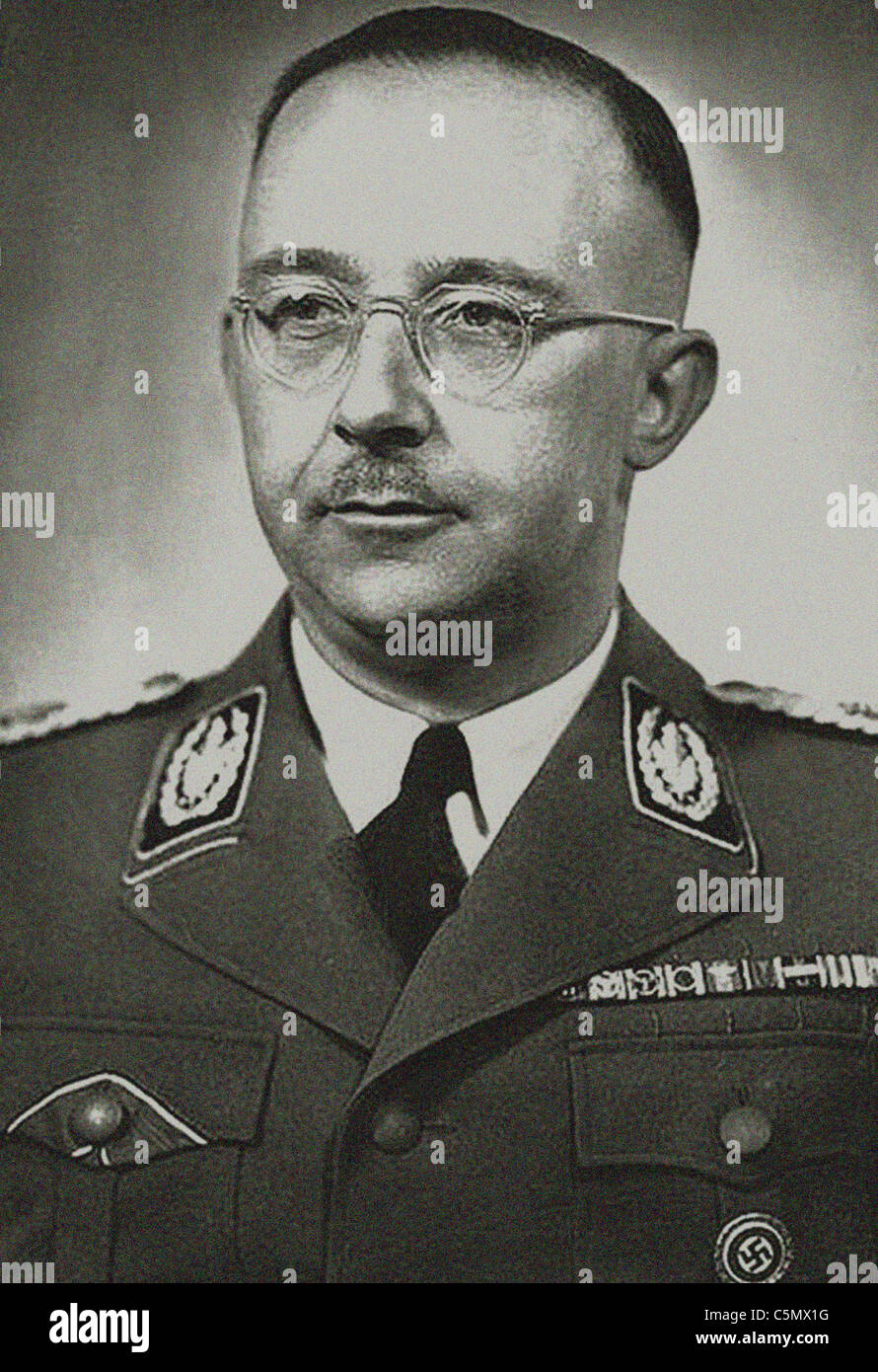 Heinrich Luitpold Himmler era Reichsführer delle SS, un comandante militare e un membro importante del partito nazista. Foto Stock