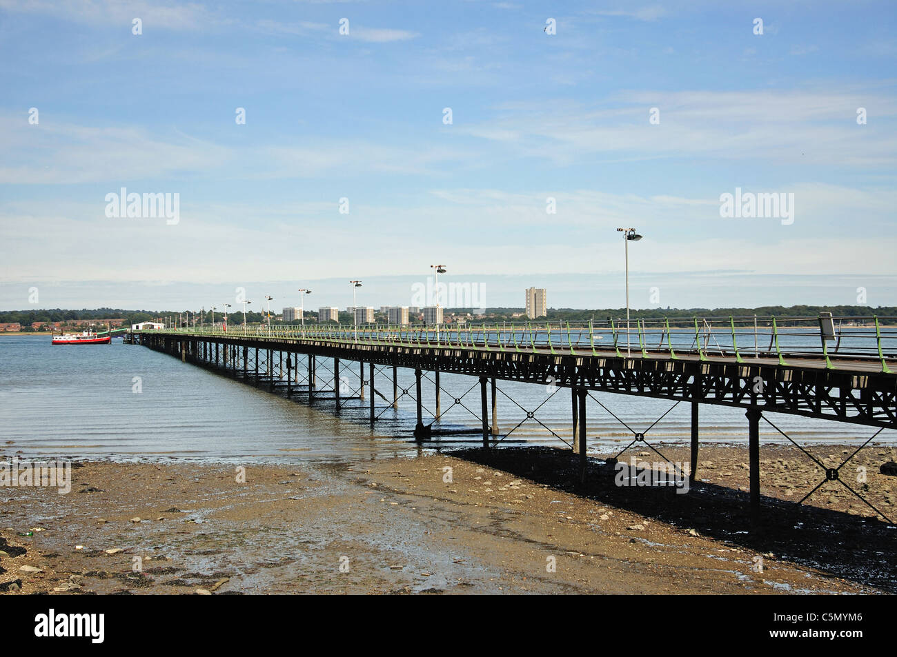 Hythe Pier ferroviarie, Hythe, nuovo Distretto Forestale, Hampshire, Inghilterra, Regno Unito Foto Stock