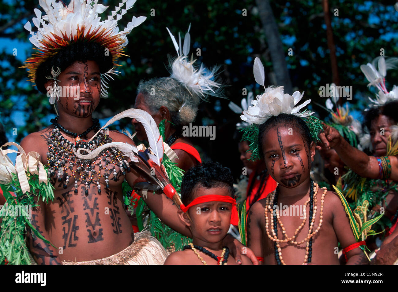Impressioni di "Ohiri": Moale Festival, Port Moresby, Papua Nuova Guinea Foto Stock
