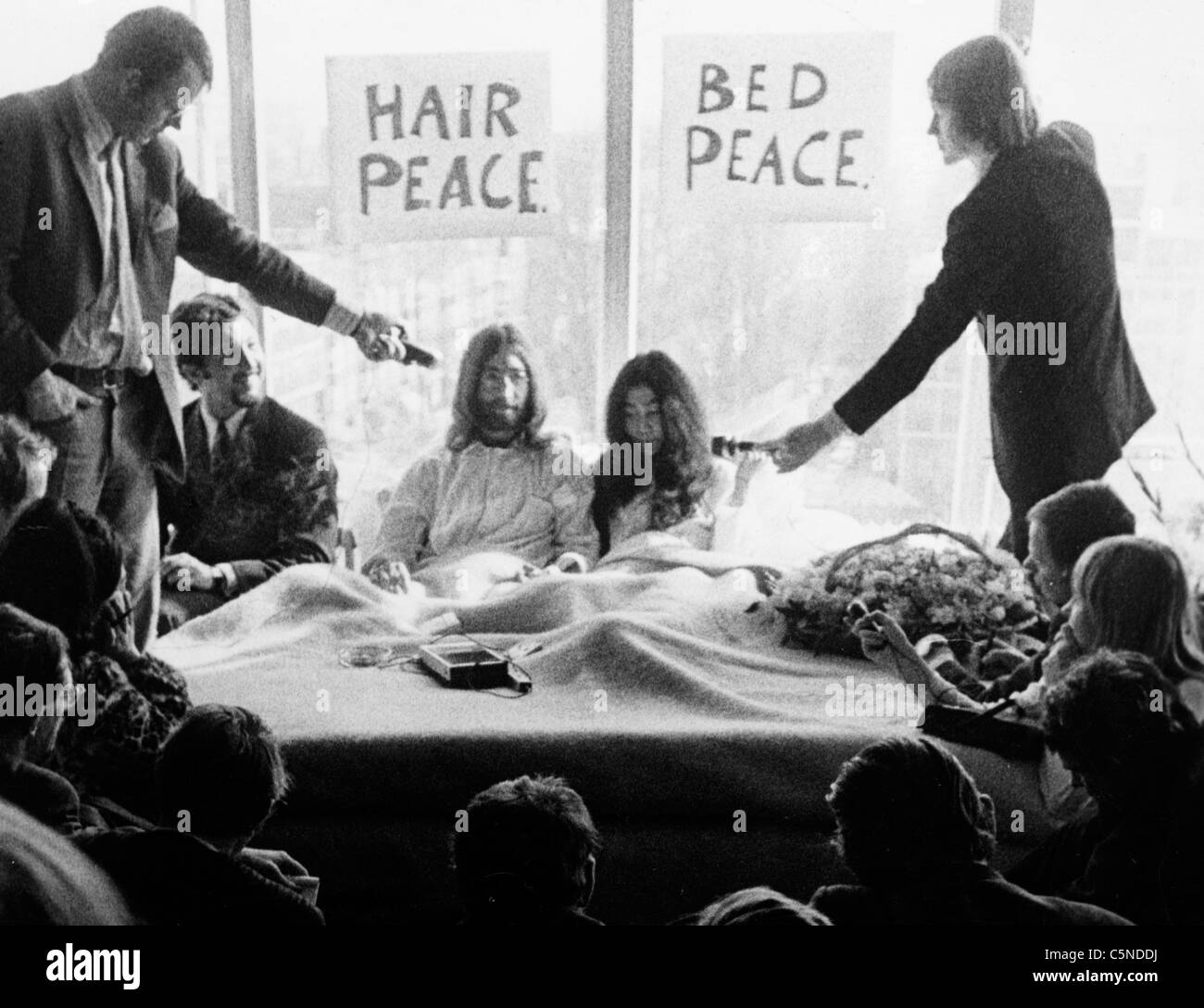 Yoko Ono e John Lennon, 1971 Foto Stock