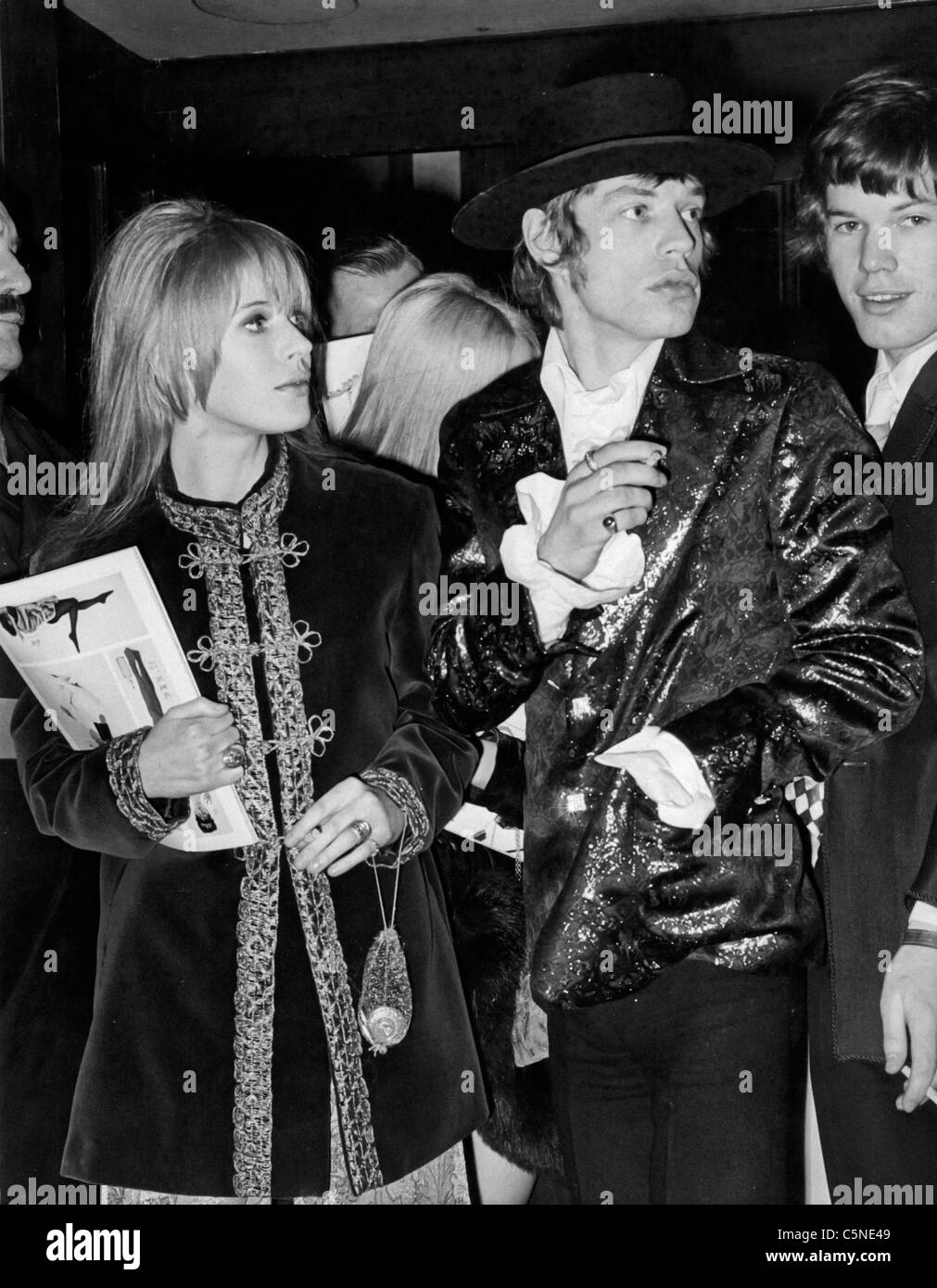 Mick Jagger, Marianne fidato, 1967 Foto Stock