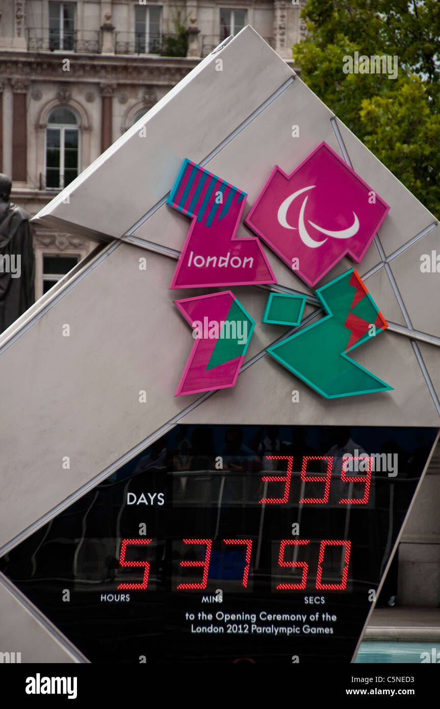Conto alla rovescia per il 2012 Giochi Paralimpici di Londra Foto Stock