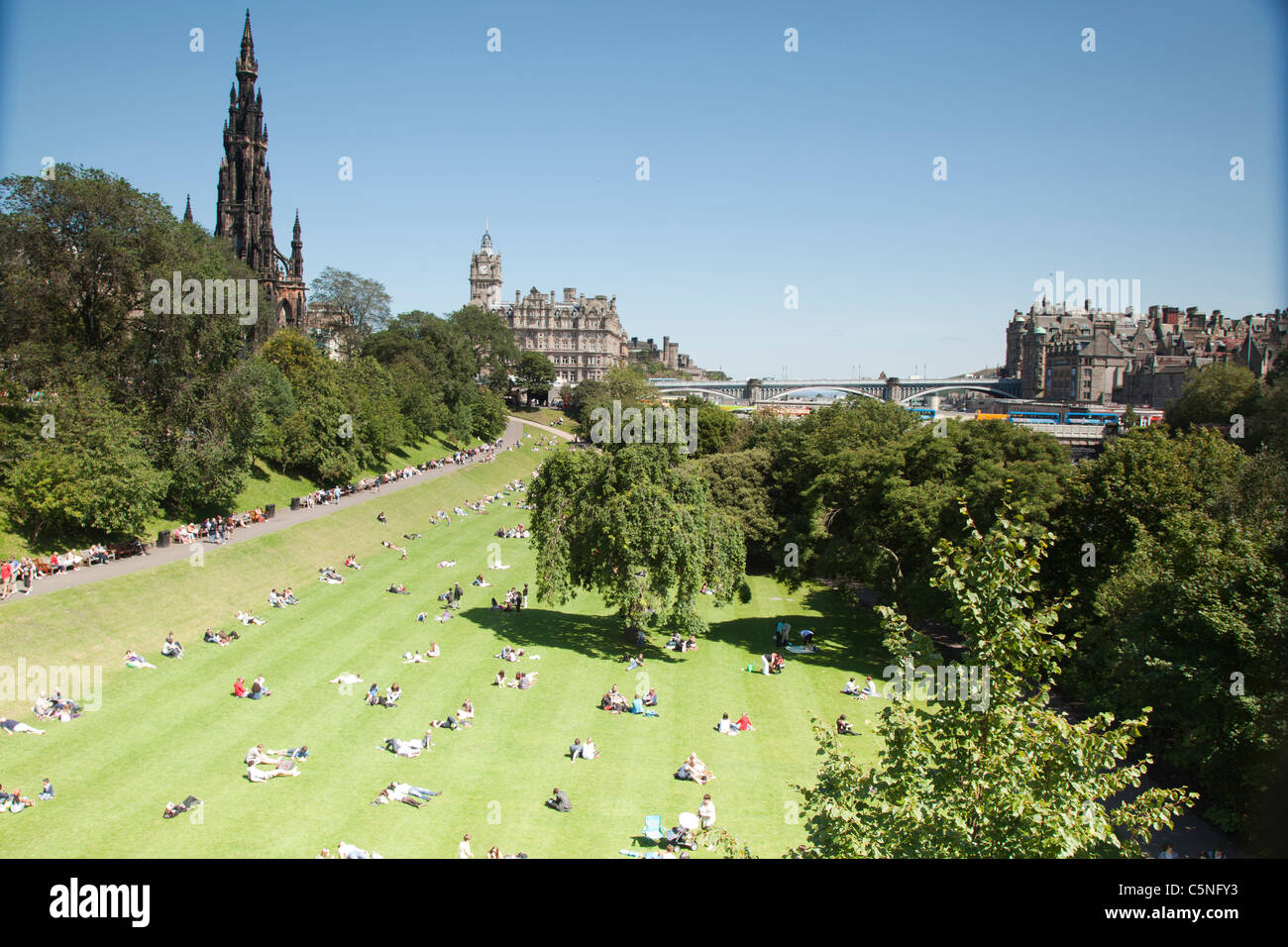 Princes Street Gardens Foto Stock