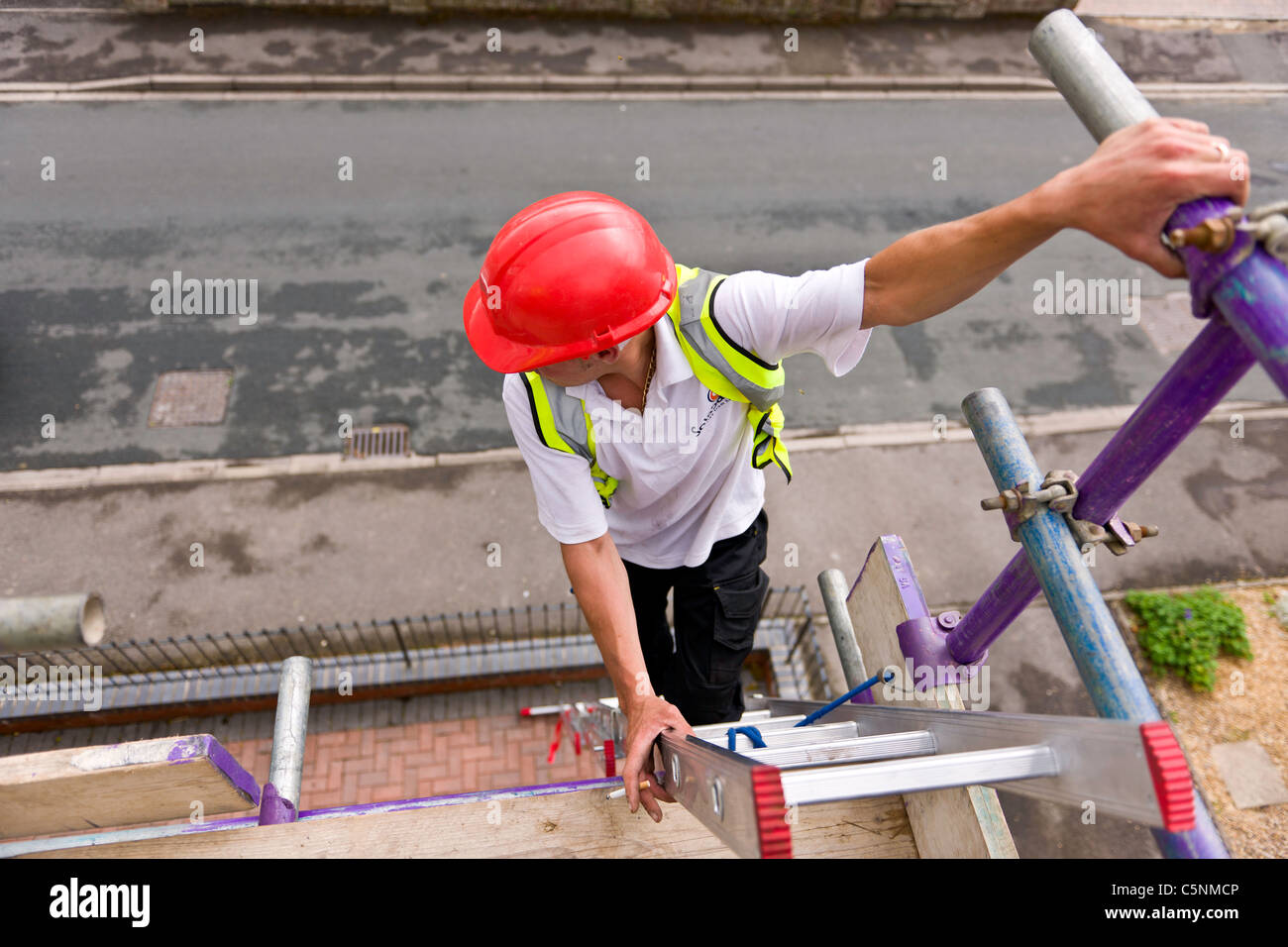 Regno Unito installazione solare Foto Stock
