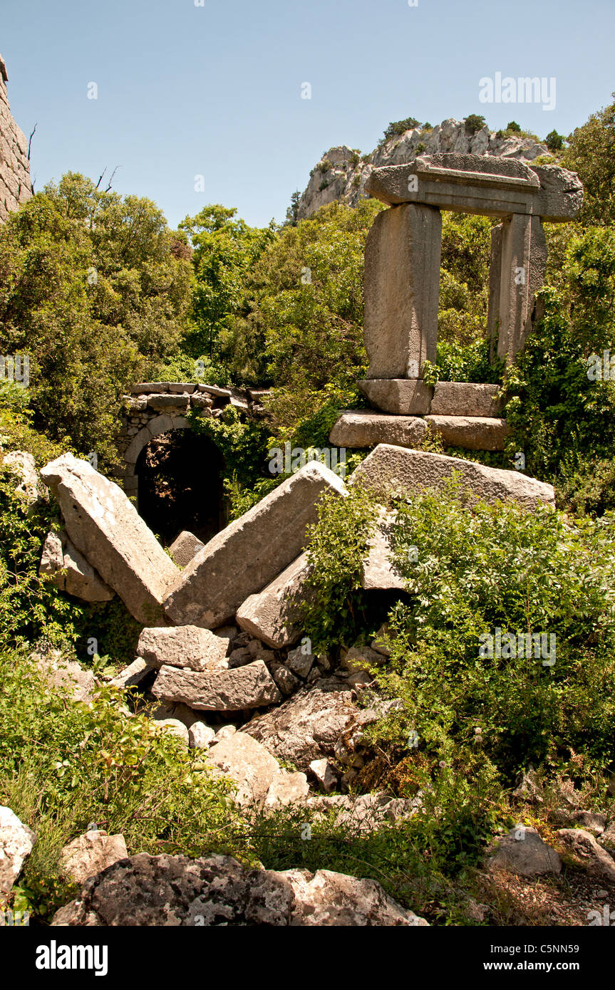 Termessos Antalya Turchia città Pisidian 400 BC Foto Stock