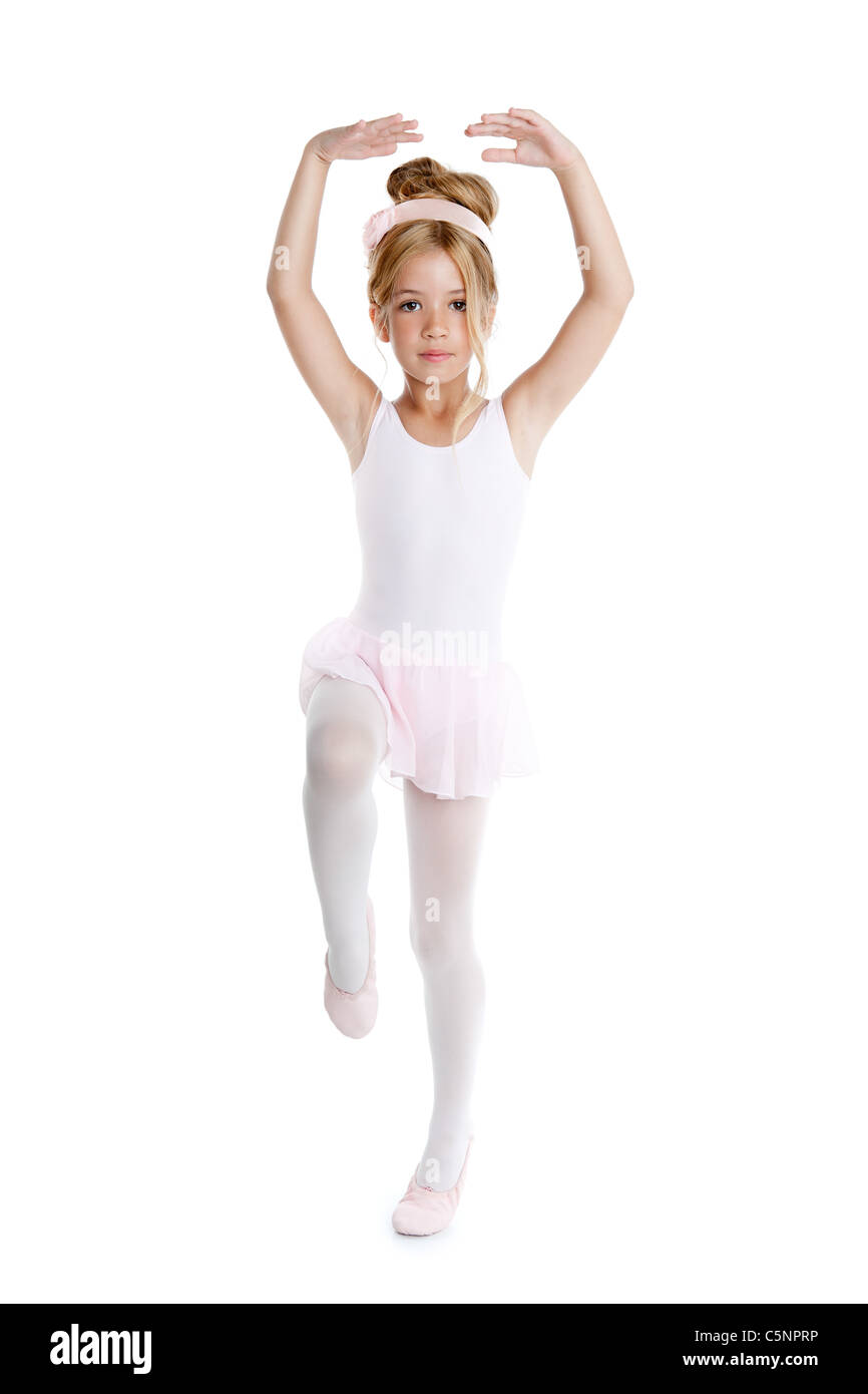 Ballerina poco ballet bambini danza ballerino isolati su sfondo bianco Foto  stock - Alamy