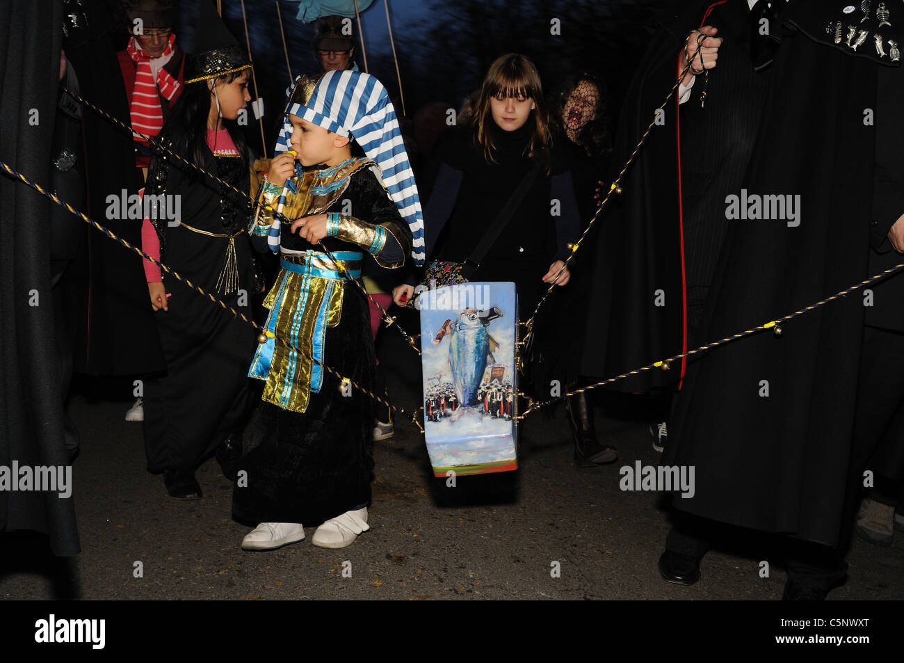 ' Funerale della Sardina' fine del Carnevale in MADRID .Comunità di Madrid. Spagna Foto Stock