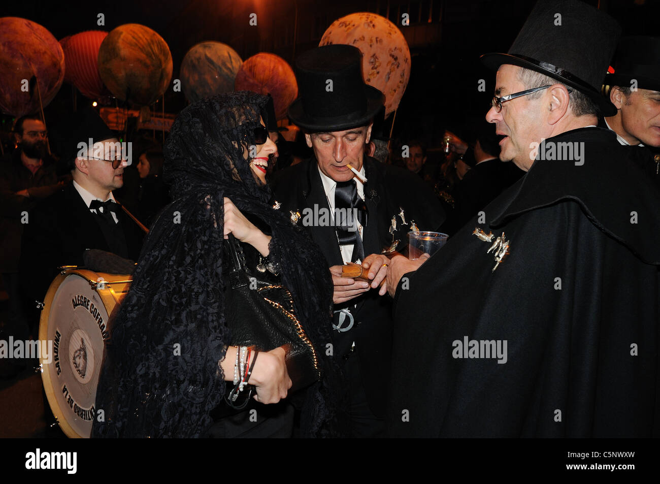 ' Funerale della Sardina' fine del Carnevale in MADRID .Comunità di Madrid. Spagna Foto Stock