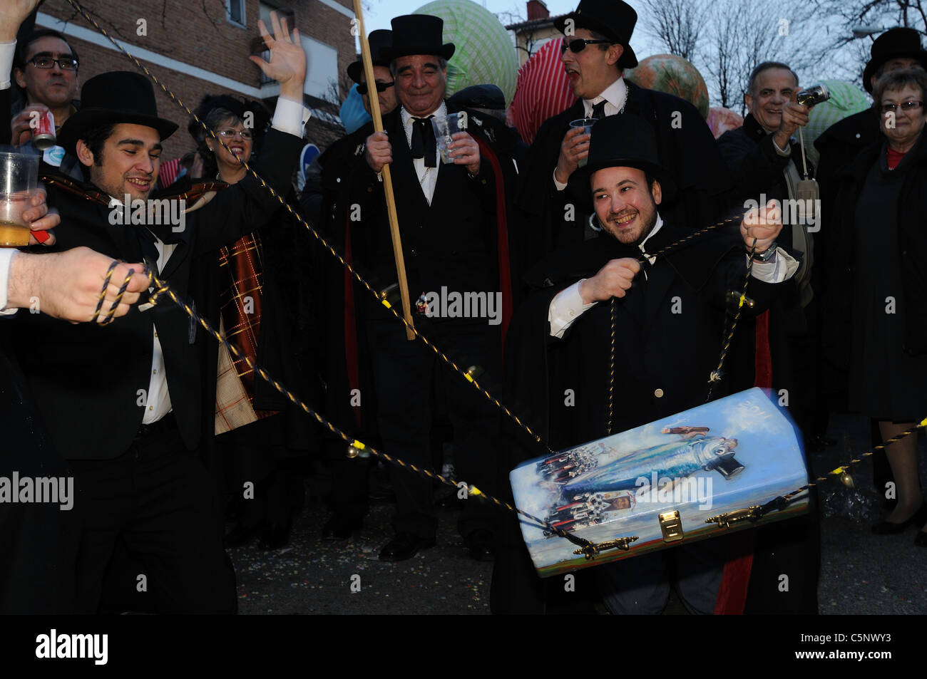 ' Funerale della Sardina' fine del Carnevale in MADRID .Comunità di Madrid. Spagna Foto Stock