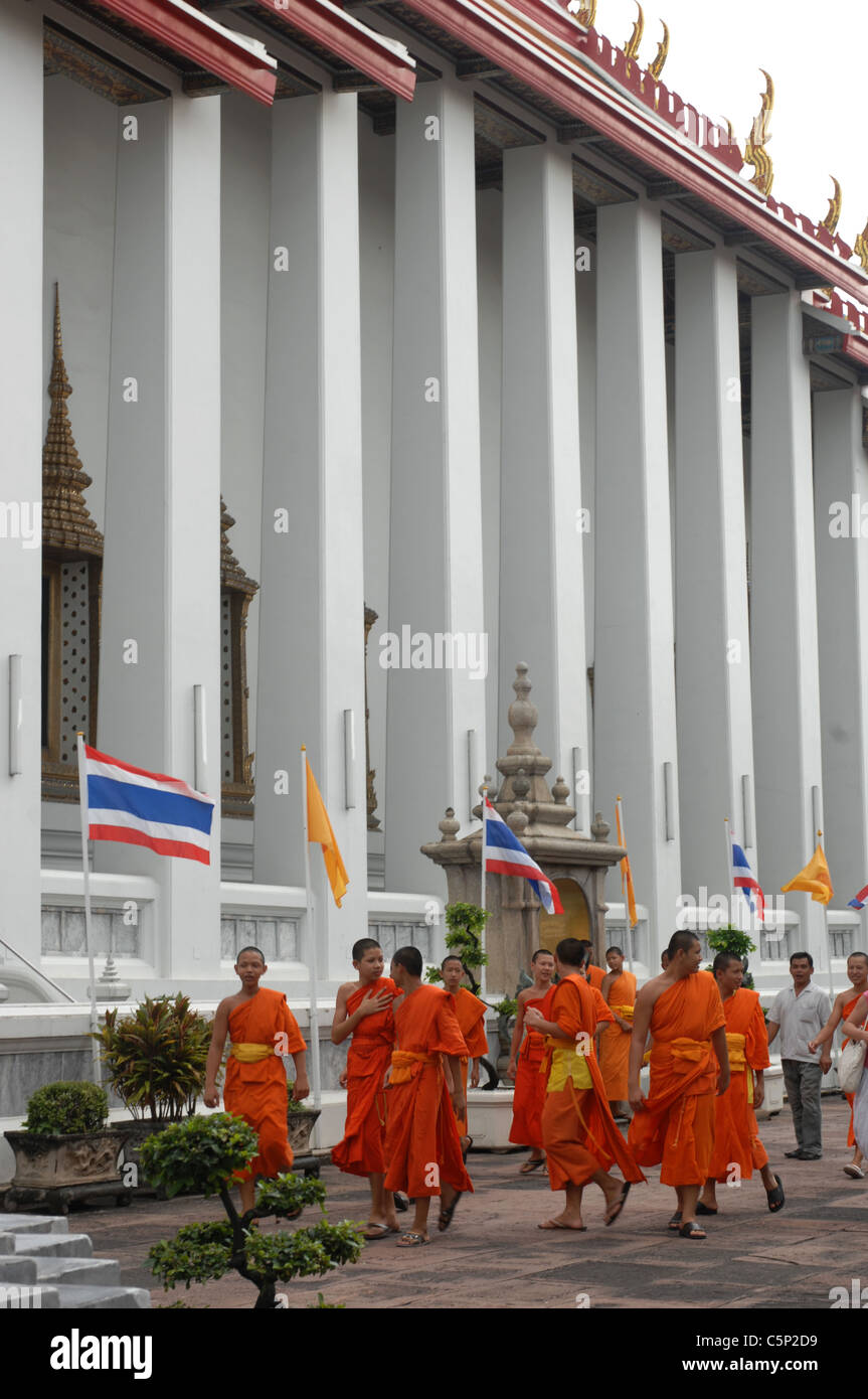 Il Tempio del Buddha Reclinato, Bangkok, Thailandia. Foto Stock