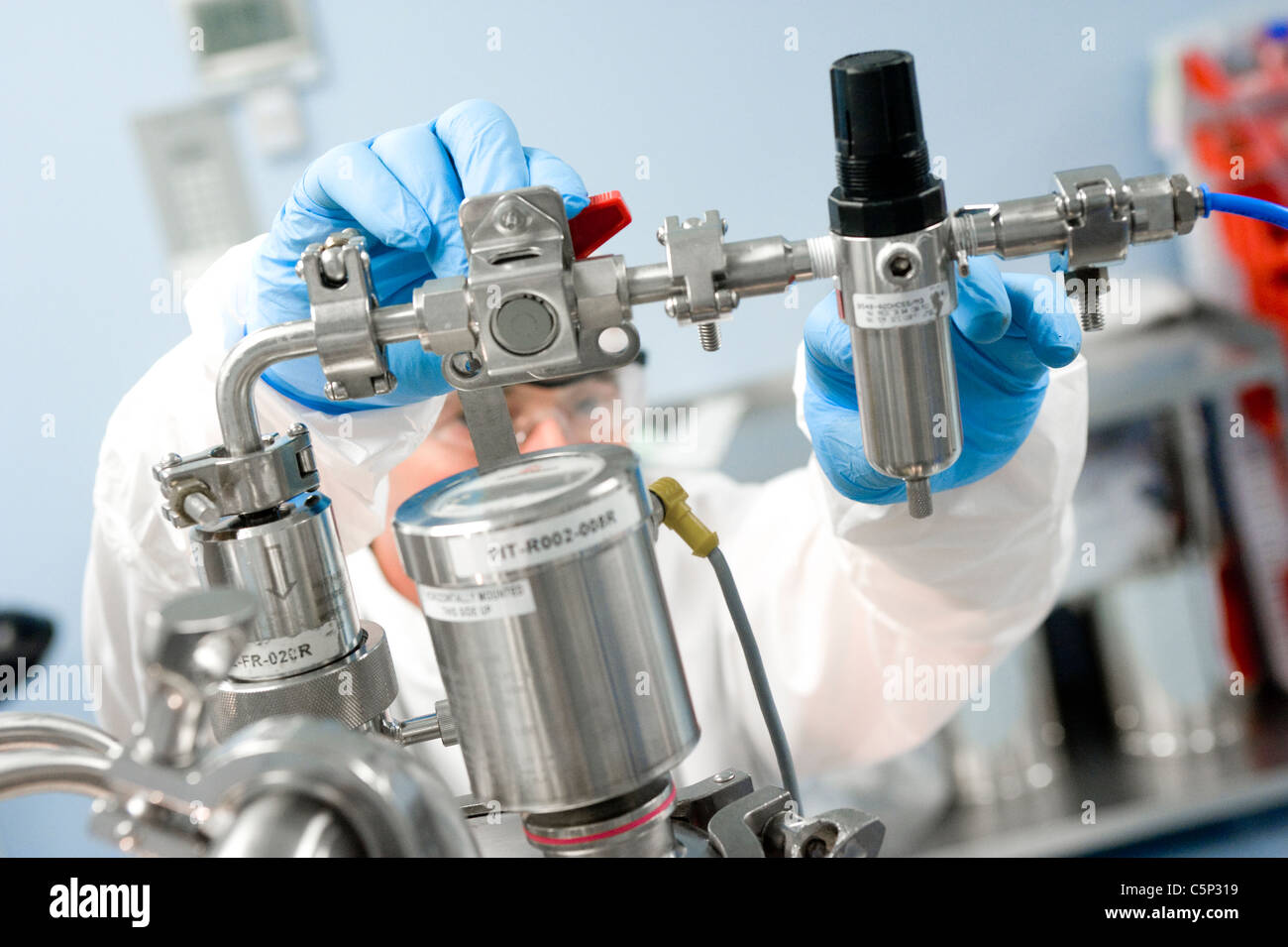 Fabbricazione di prodotti farmaceutici di Elan di fabbrica Athlone Irlanda Foto Stock