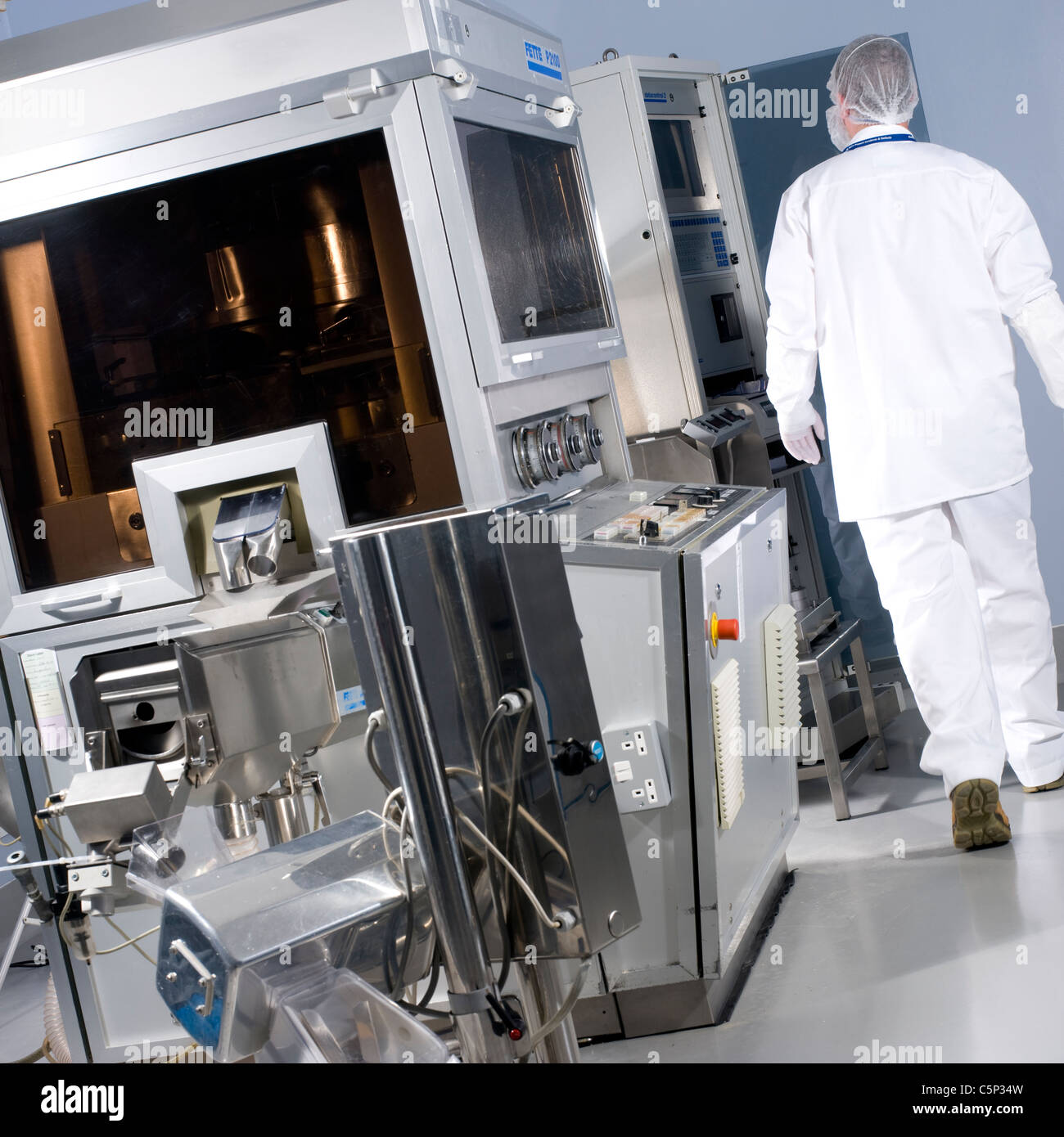 Compressa farmaceutica processo in fabbrica elans Athlone Irlanda Foto Stock