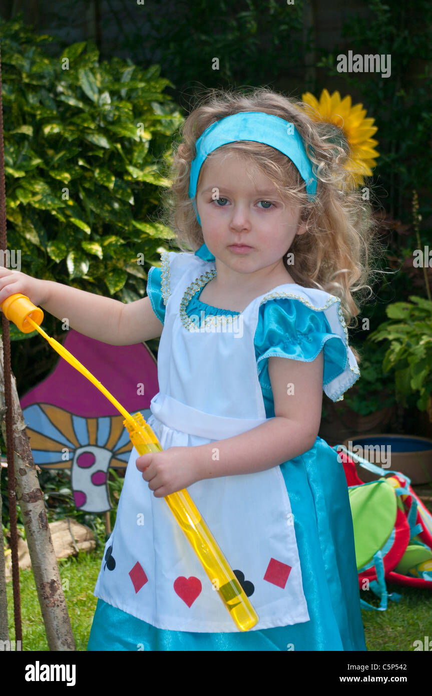 Bambina vestito di Alice nel Paese delle Meraviglie Costume Foto