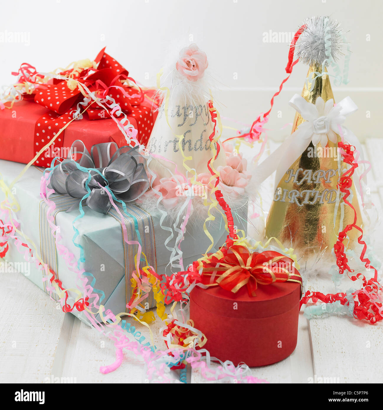 Parte cappelli e presenta Foto Stock