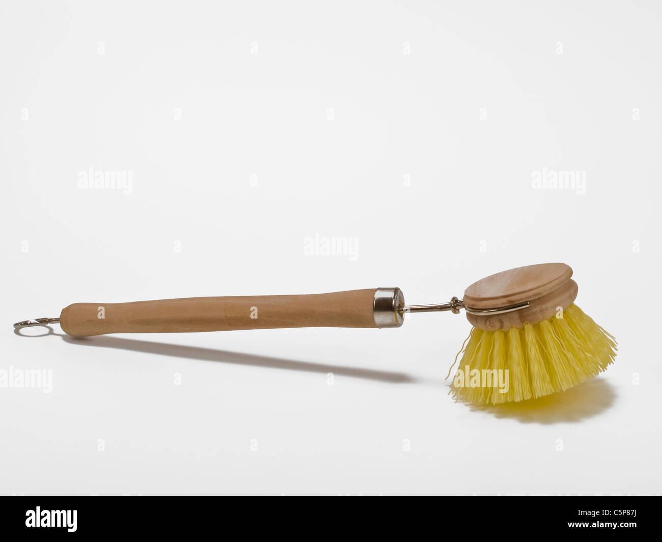 Detailansicht einer Haushaltsspülbürste | Dettaglio foto di una spazzola per lavare i piatti Foto Stock