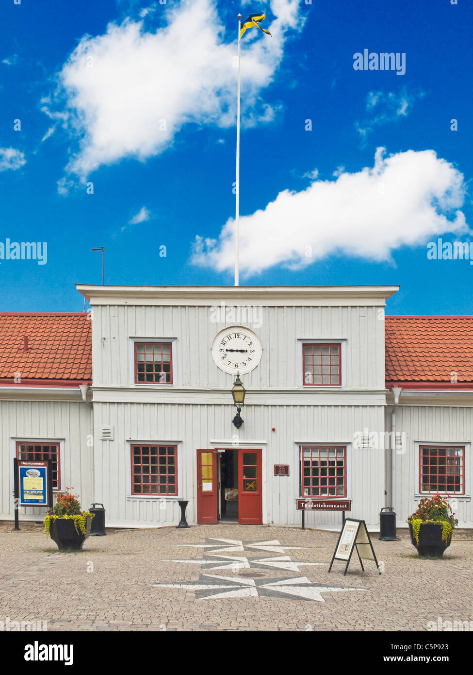 Primo Match Factory e oggi la singola partita museum in tutto il mondo, Jönköping, Jönköping comune, Smaland, Svezia, Europa Foto Stock