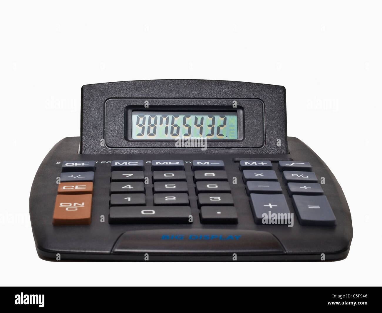 Detailansicht eines Taschenrechners | Dettaglio foto di una calcolatrice tascabile Foto Stock