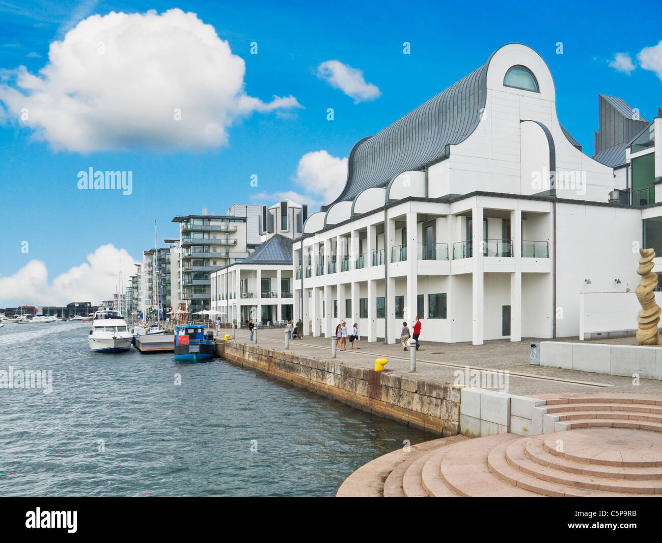 Vista di Helsingborg, Dunker Casa di Cultura della Svezia in Europa Foto Stock