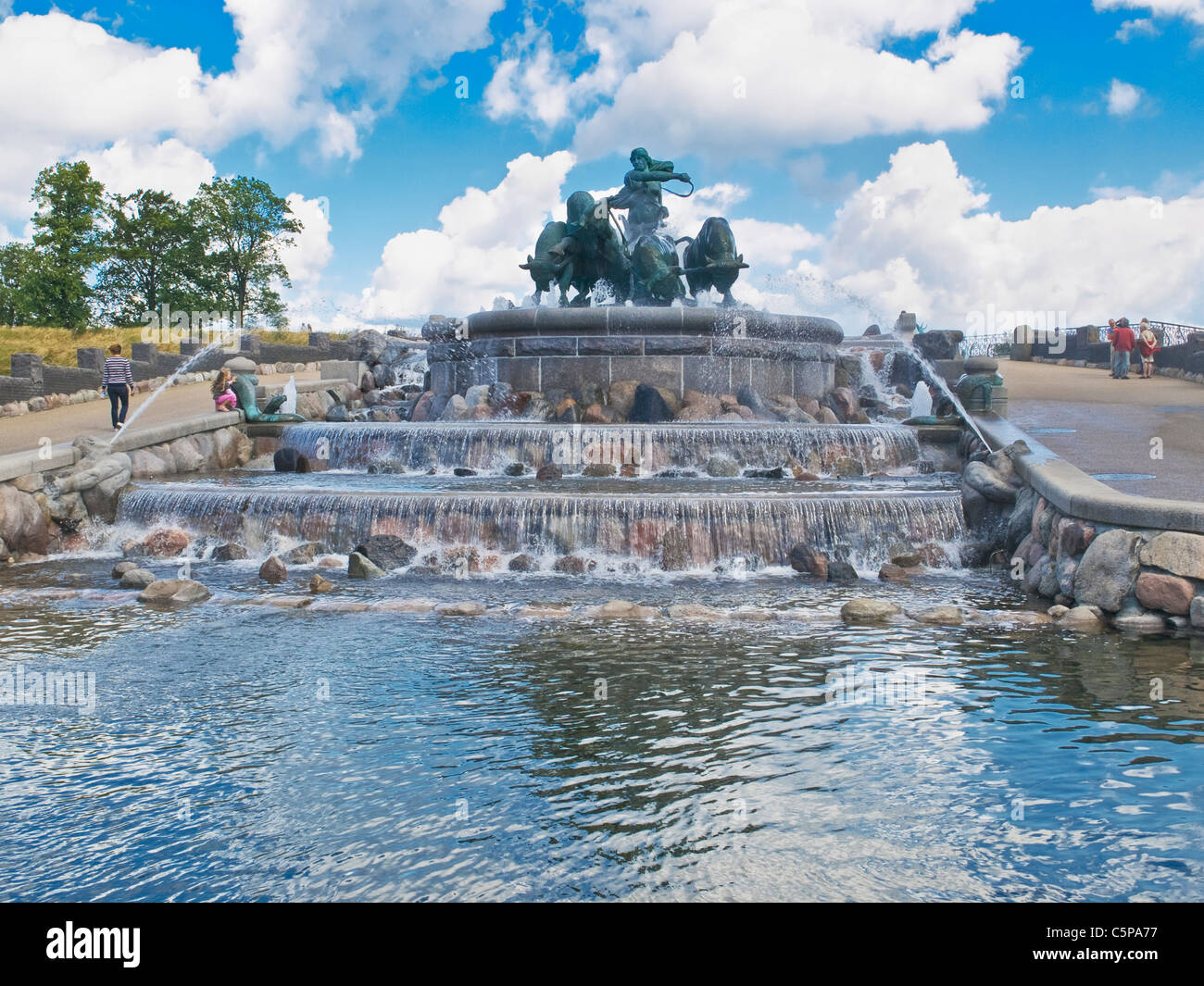 Gefion Springbrunnen, Kopenhagen | Fontana Gefion, Copenaghen Foto Stock