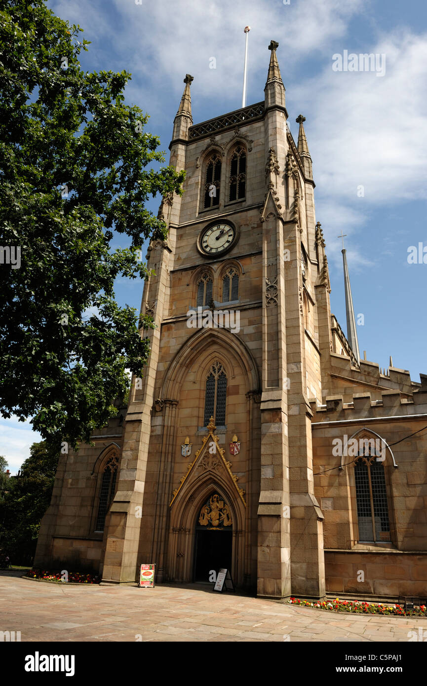 Blackburn torre della cattedrale Foto Stock