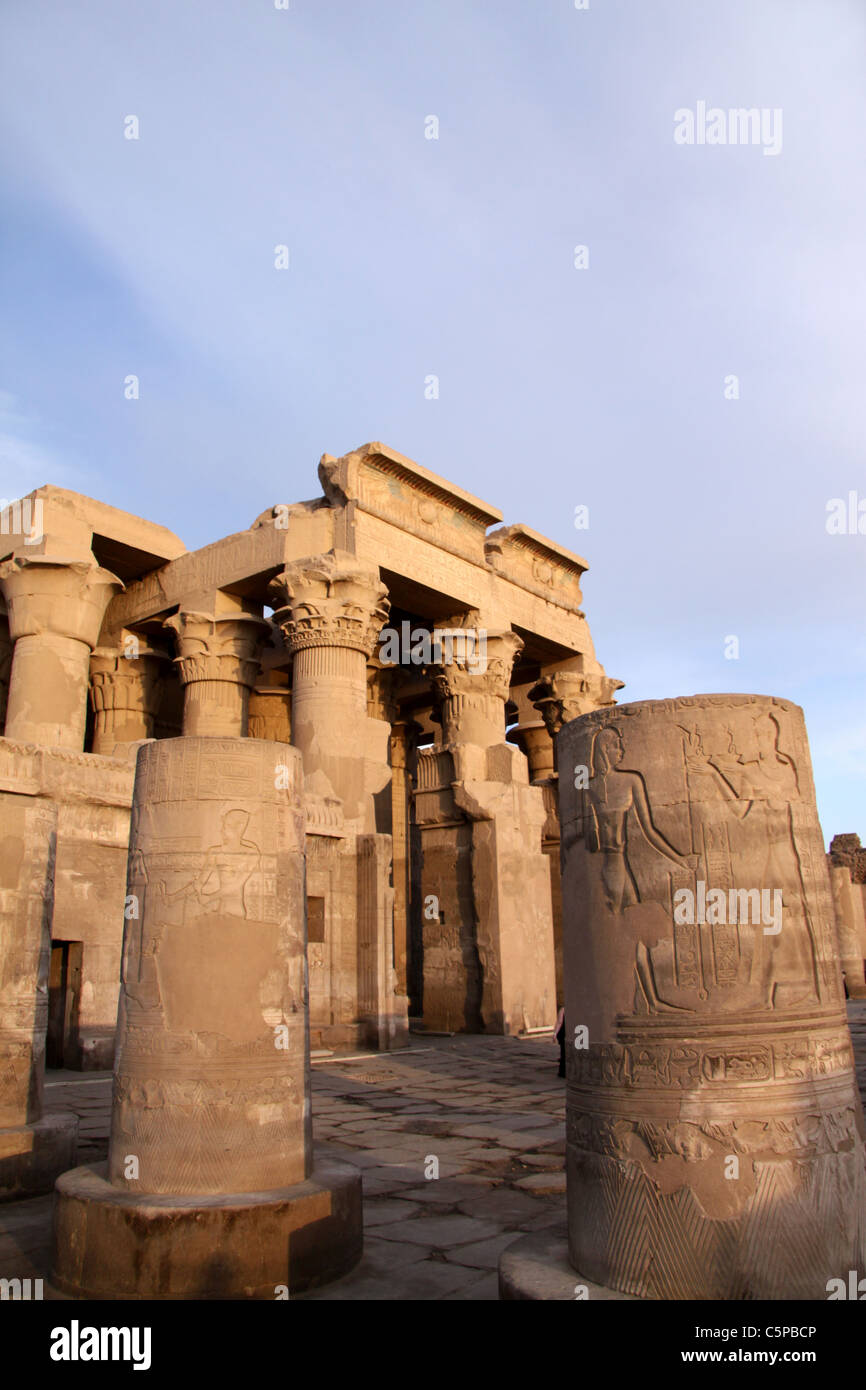 Kom Ombo tempio sud dell'Egitto Foto Stock