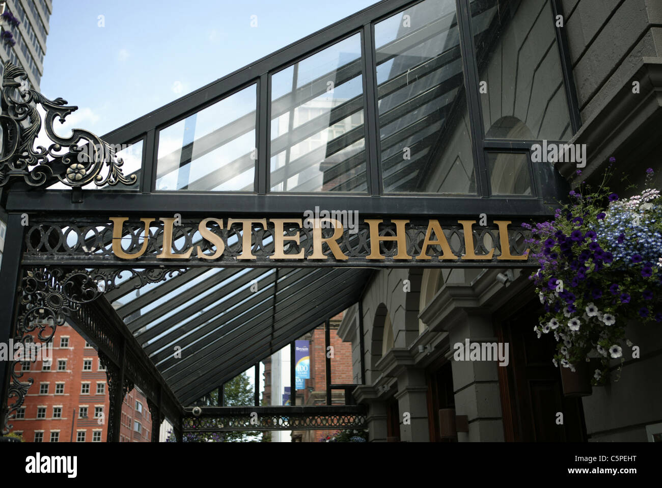 Ulster Hall digital signage Foto Stock