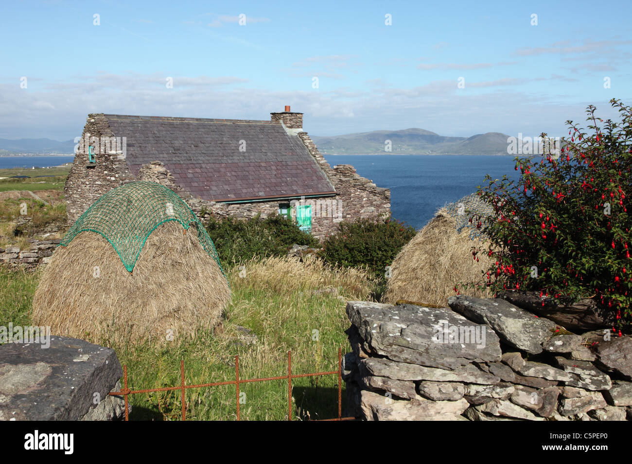 Cill Rialaig rifugio di artisti in Co. Kerry, Irlanda Foto Stock