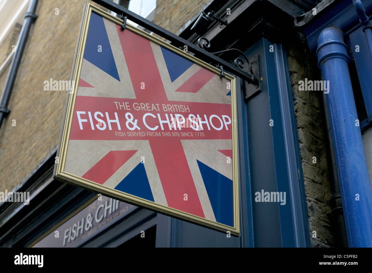 Il grande pesce britannico e del Chip Shop Greenwich Londra Inghilterra REGNO UNITO Foto Stock